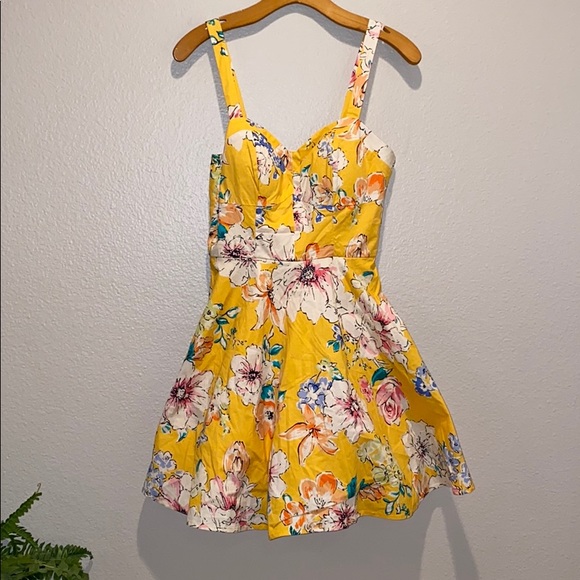 blue and yellow sundress